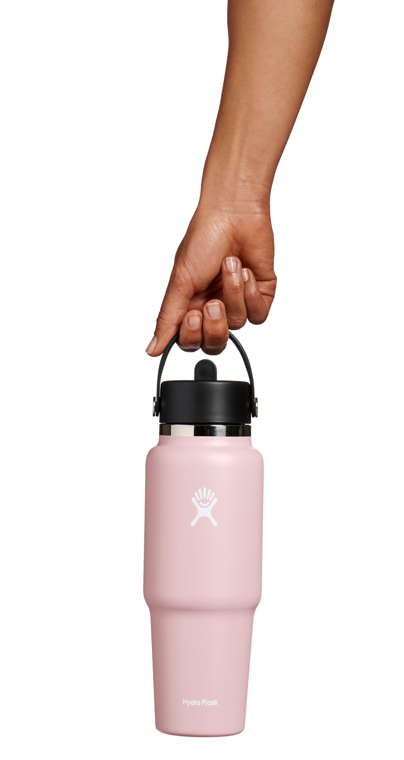 Hydro Flask on the go, sipping comfortably during daily activities.