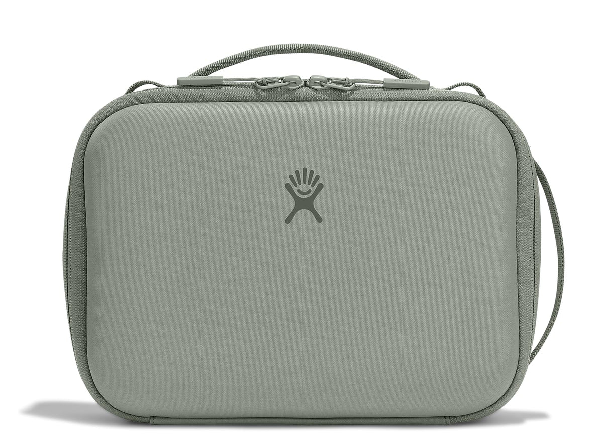 Hydro Flask 5 L Carry Out Lunch Box Agave front view shows durable, portable design.
