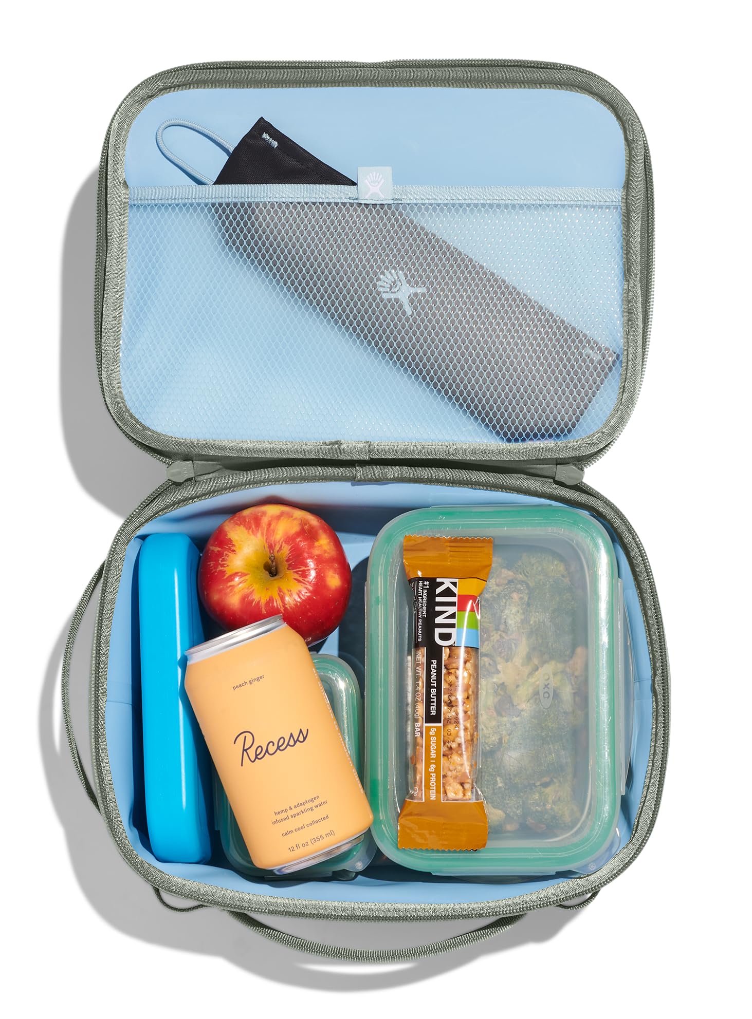 Hydro Flask with ice pack demonstrates extended freshness on the go.
