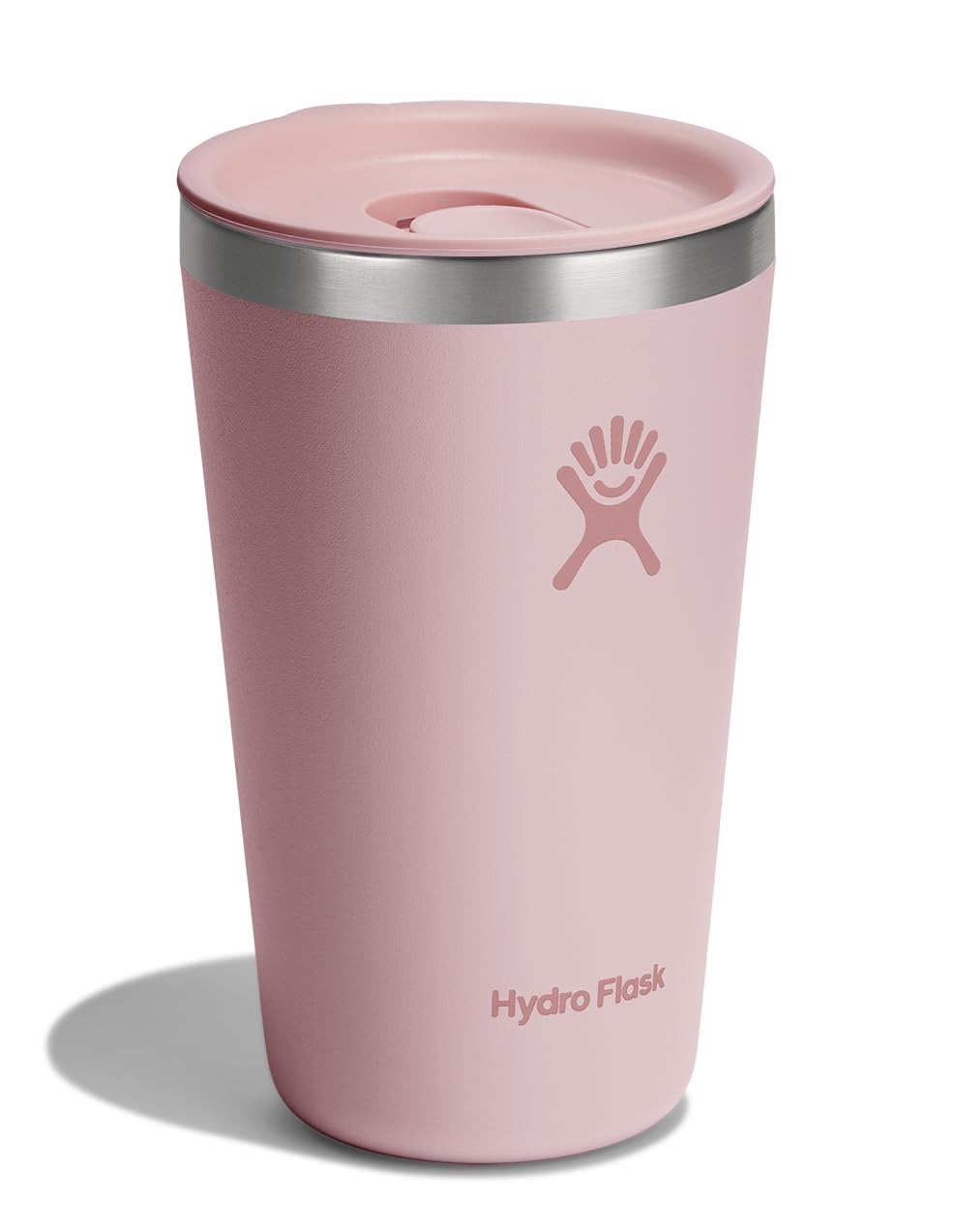 Hydro Flask All Around Tumbler 16oz Trillium Pink offers long-lasting temperature retention for coffee or cold drinks.