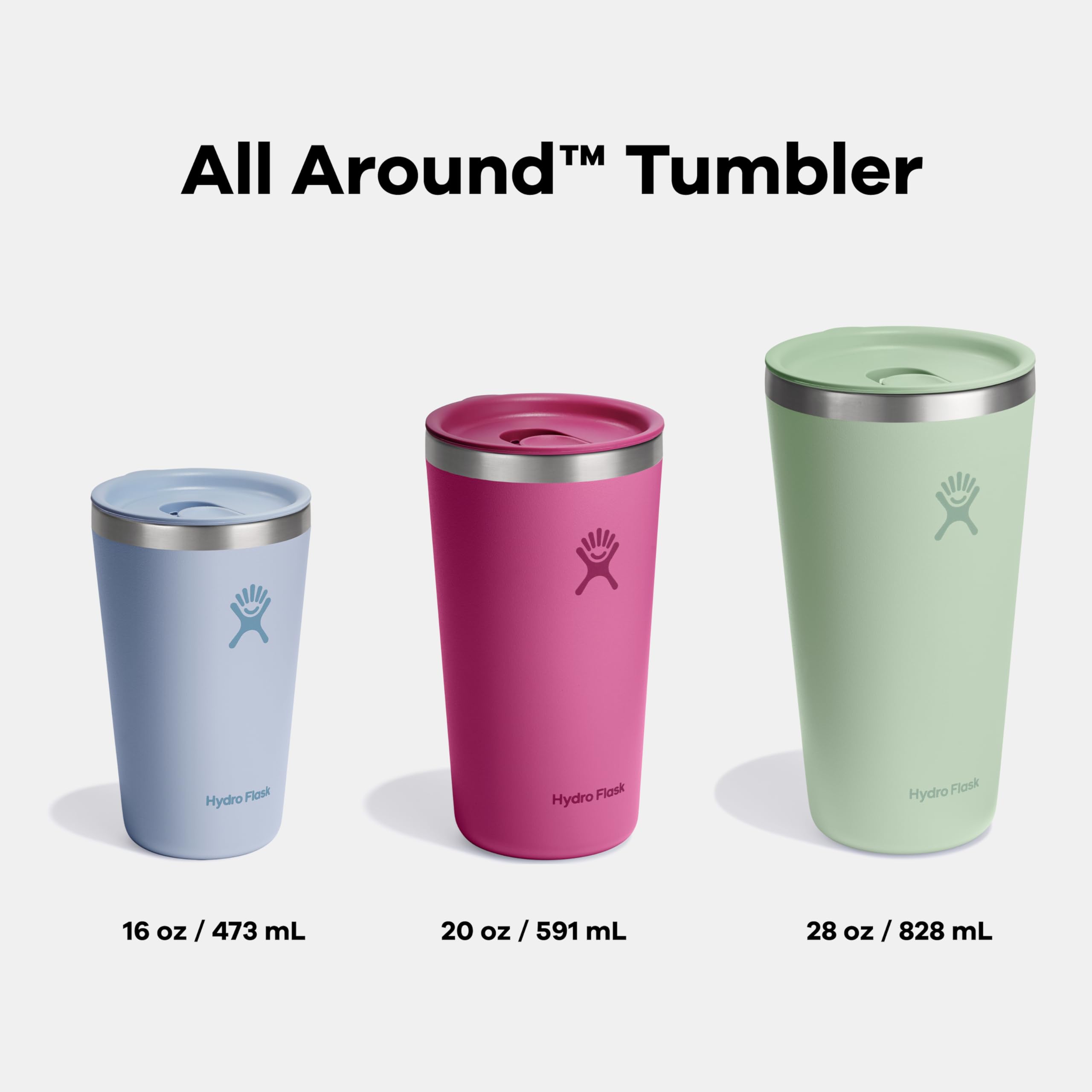 Hydro Flask All Around Tumbler Agave Green is dishwasher-safe for quick cleaning
