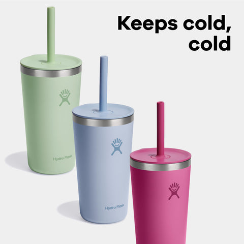 Hydro Flask All Around Tumbler stainless steel body preserves flavor.