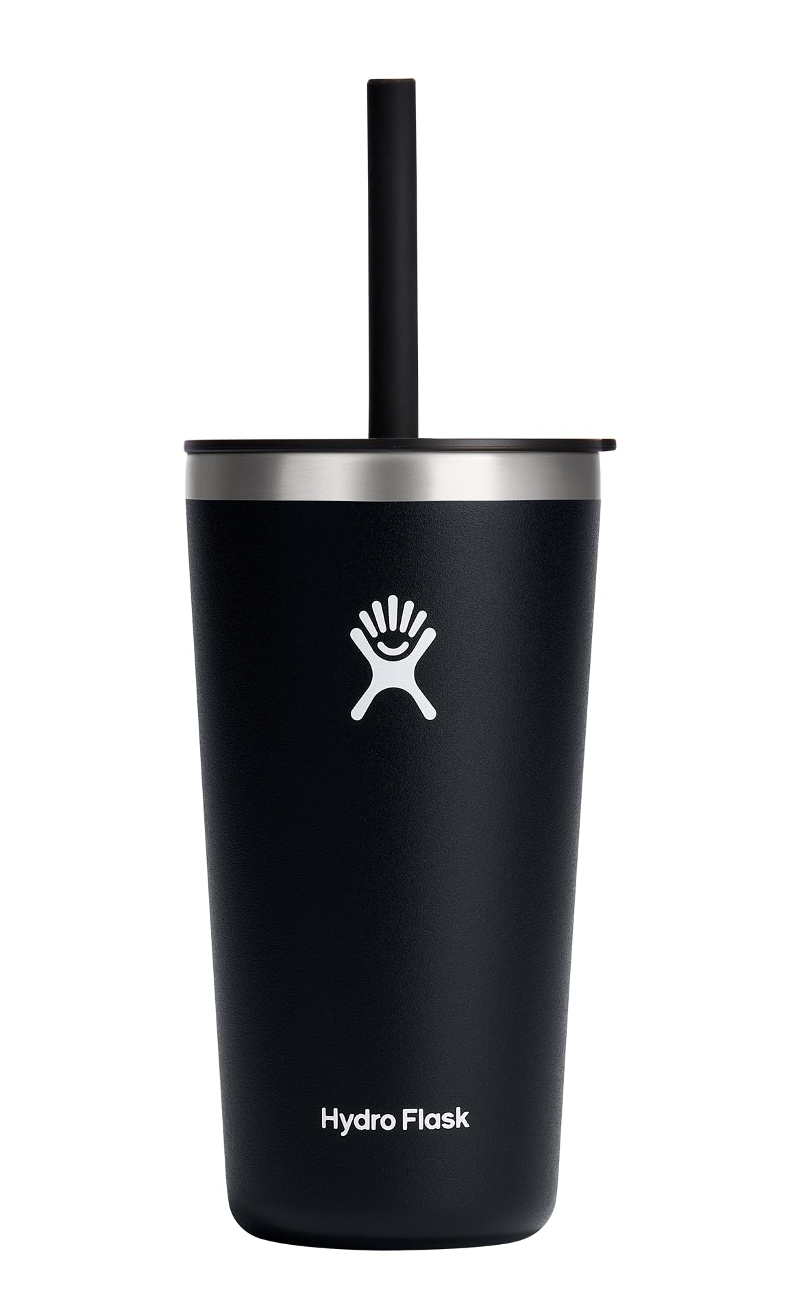 Hydro Flask All Around Tumbler Straw Lid fits most cupholders for travel