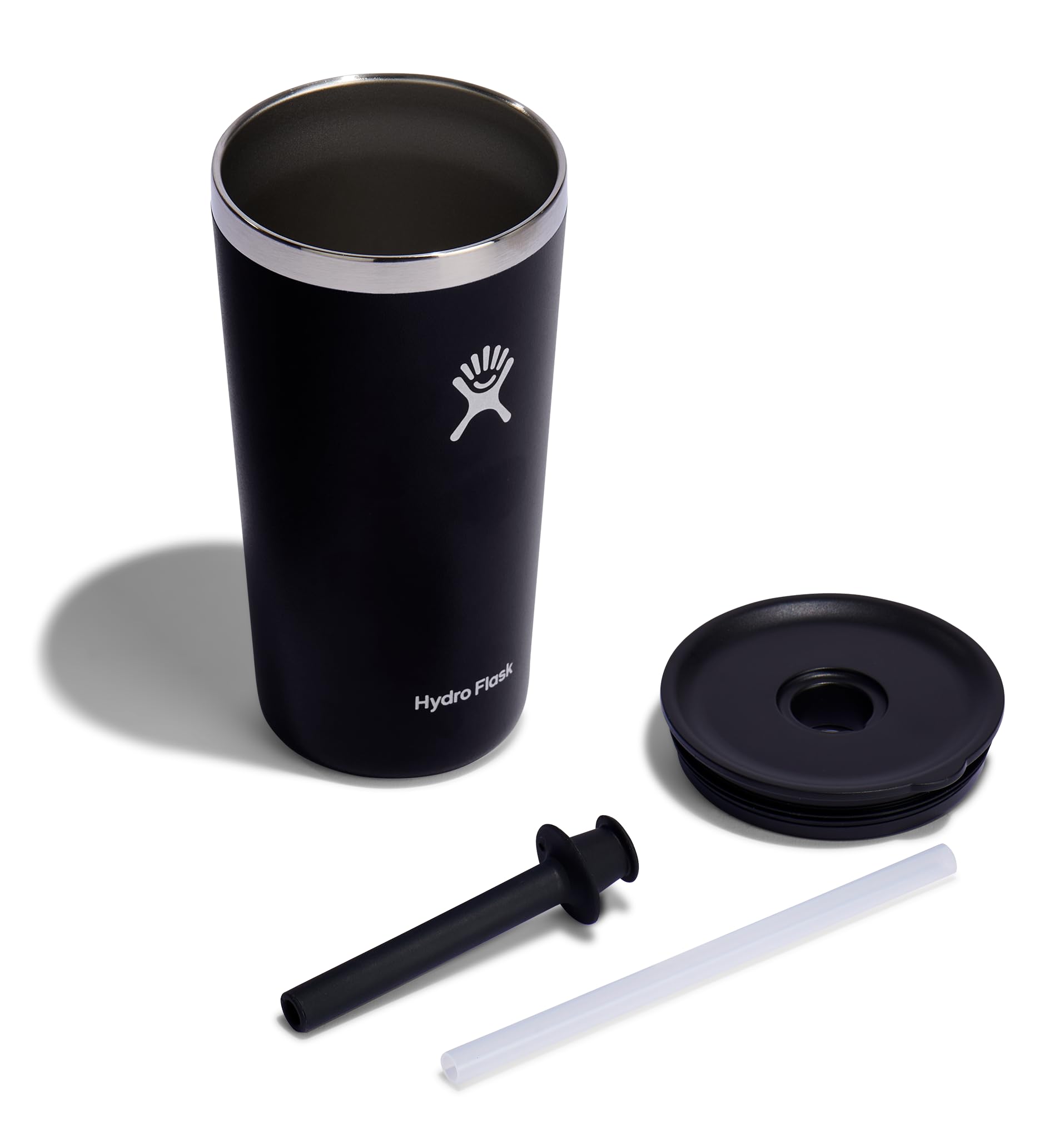 Hydro Flask All Around Tumbler Straw Lid leak-resistant to prevent spills
