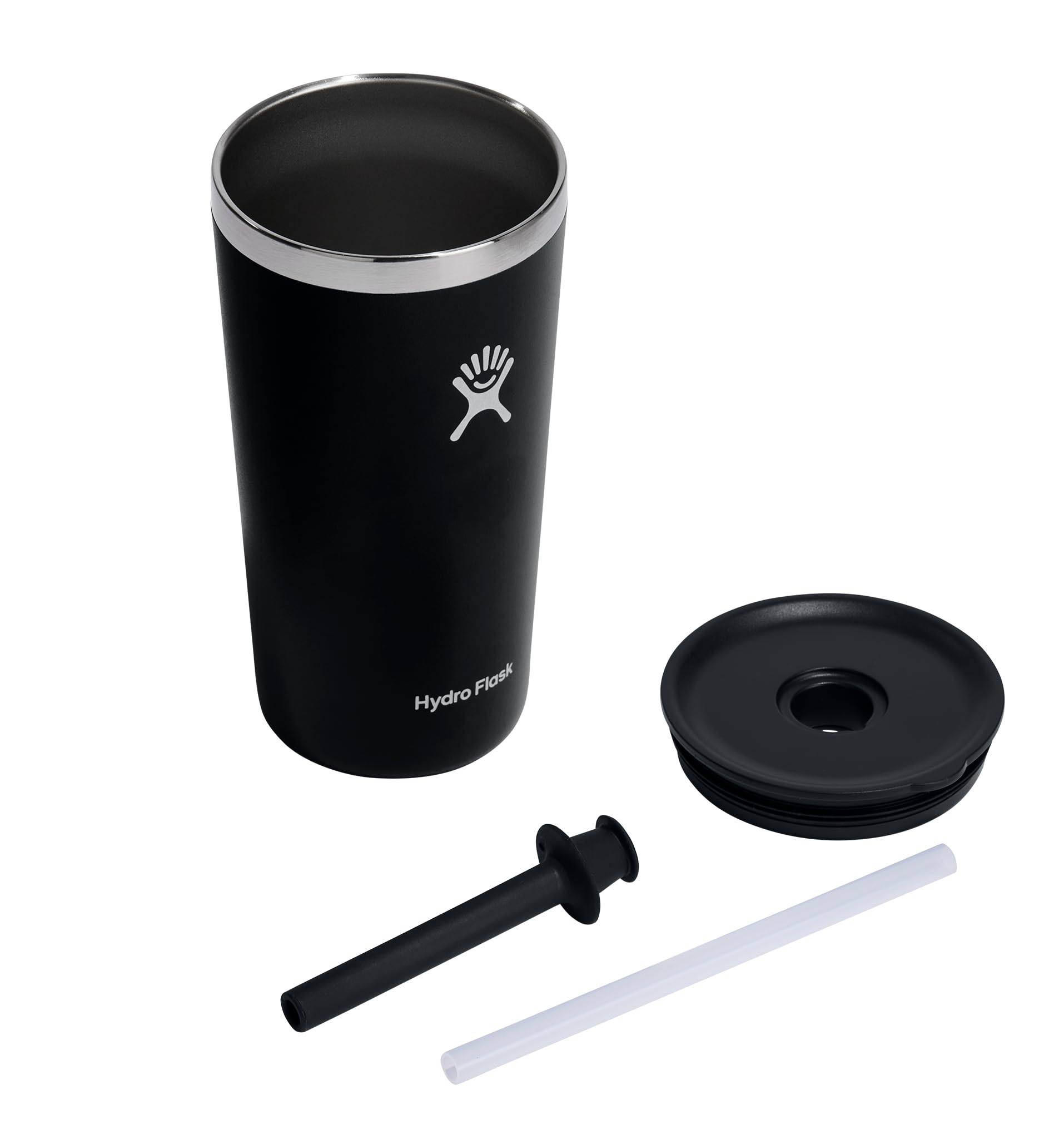 Hydro Flask All Around Tumbler Straw Lid portable for commutes and workouts