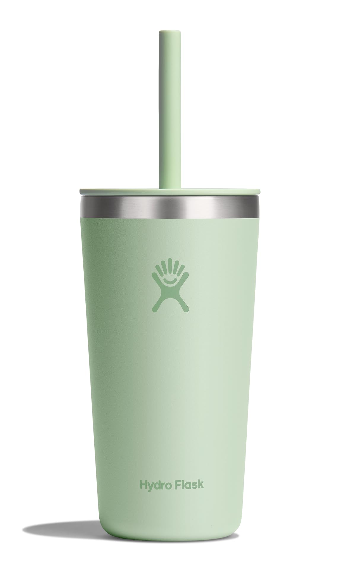 Hydro Flask All Around Tumbler with Straw Lid for easy sipping on the go.