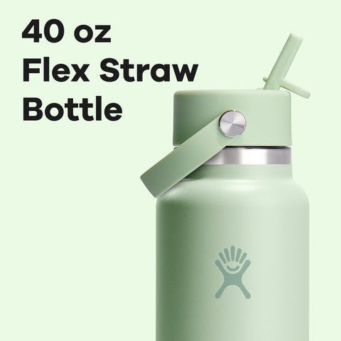 Ergonomic handle on Hydro Flask bottle for easy one-hand carrying.