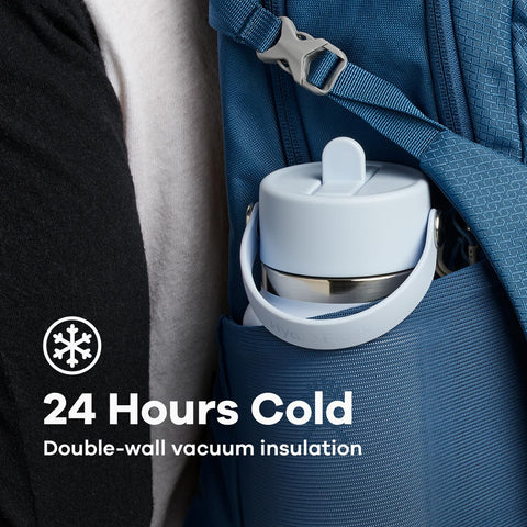 BPA-free stainless steel construction preserves pure taste.