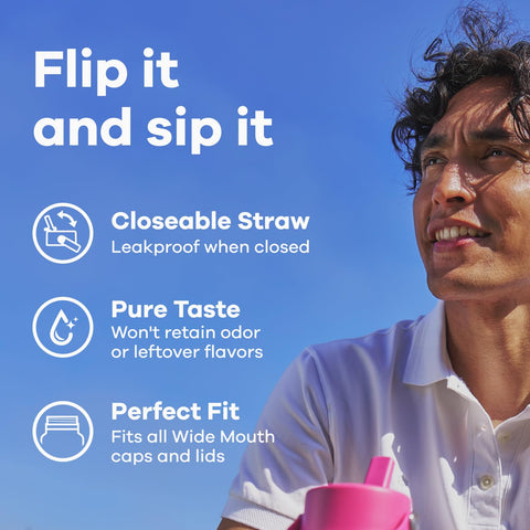 BPA-free stainless steel Hydro Flask maintains pure taste and odor-free performance.