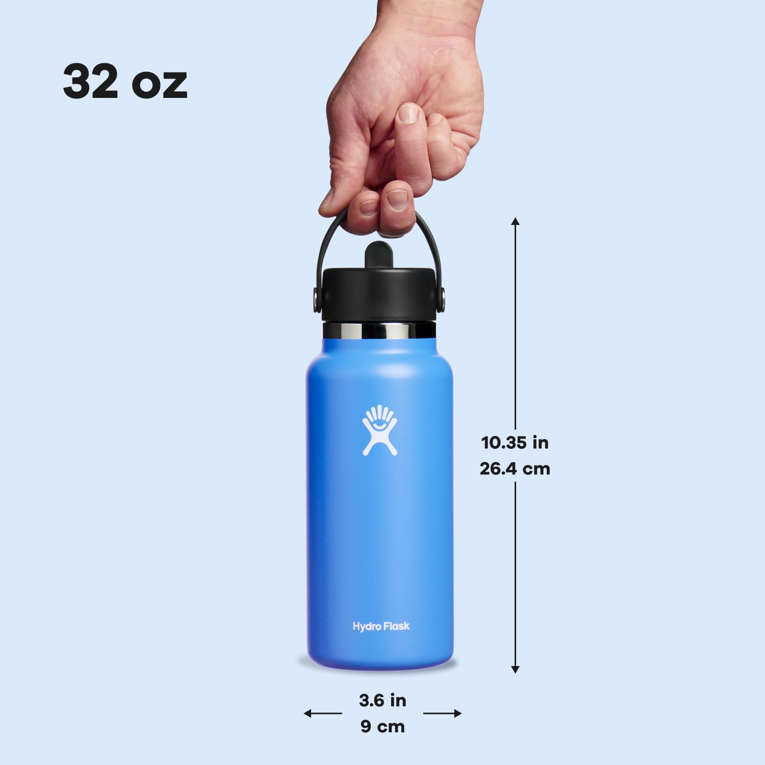 Hydro Flask BPA free stainless steel bottle preserves pure taste