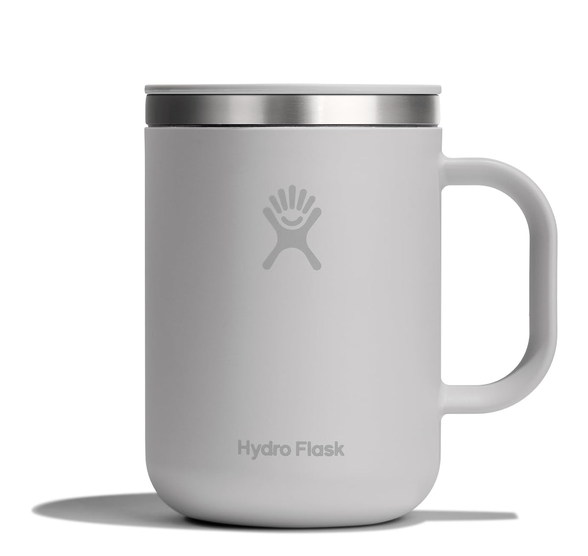 Hydro Flask coffee mug 24oz with a closeable lid for spill-free sipping.