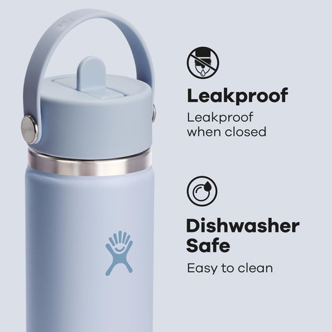 Hydro Flask cupholder-friendly design fits in most car cup holders.