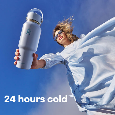 Hydro Flask dishwasher-safe bottle for easy cleaning after adventures.