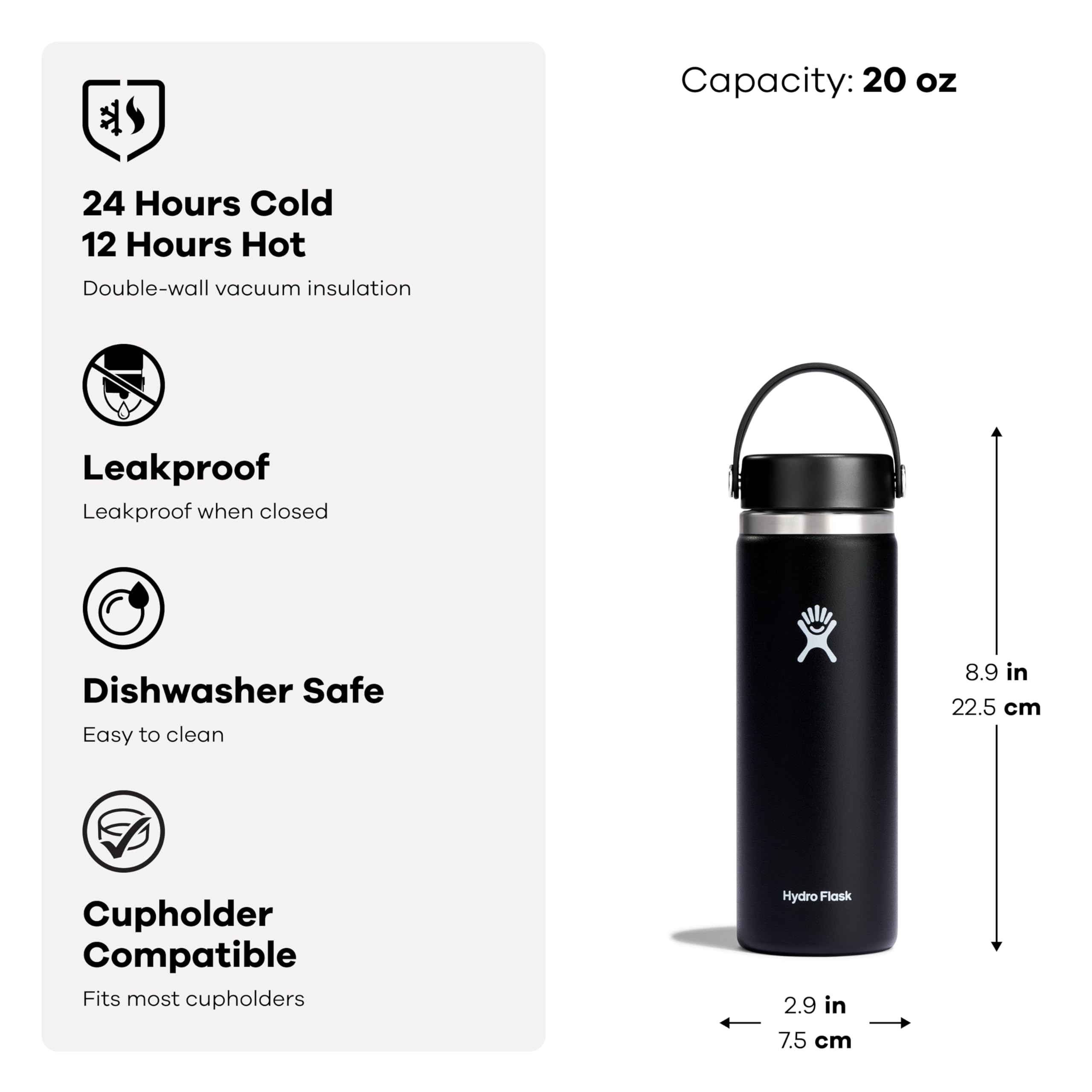Hydro Flask durable stainless steel preserves pure taste