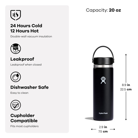 Hydro Flask durable stainless steel preserves pure taste