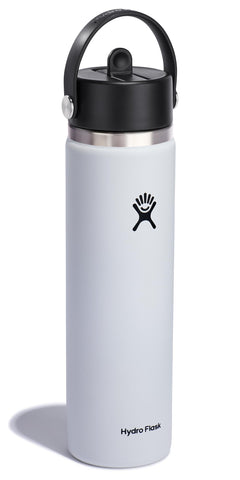 Hydro Flask Flex Straw Cap close-up shows leakproof design for mess-free travel