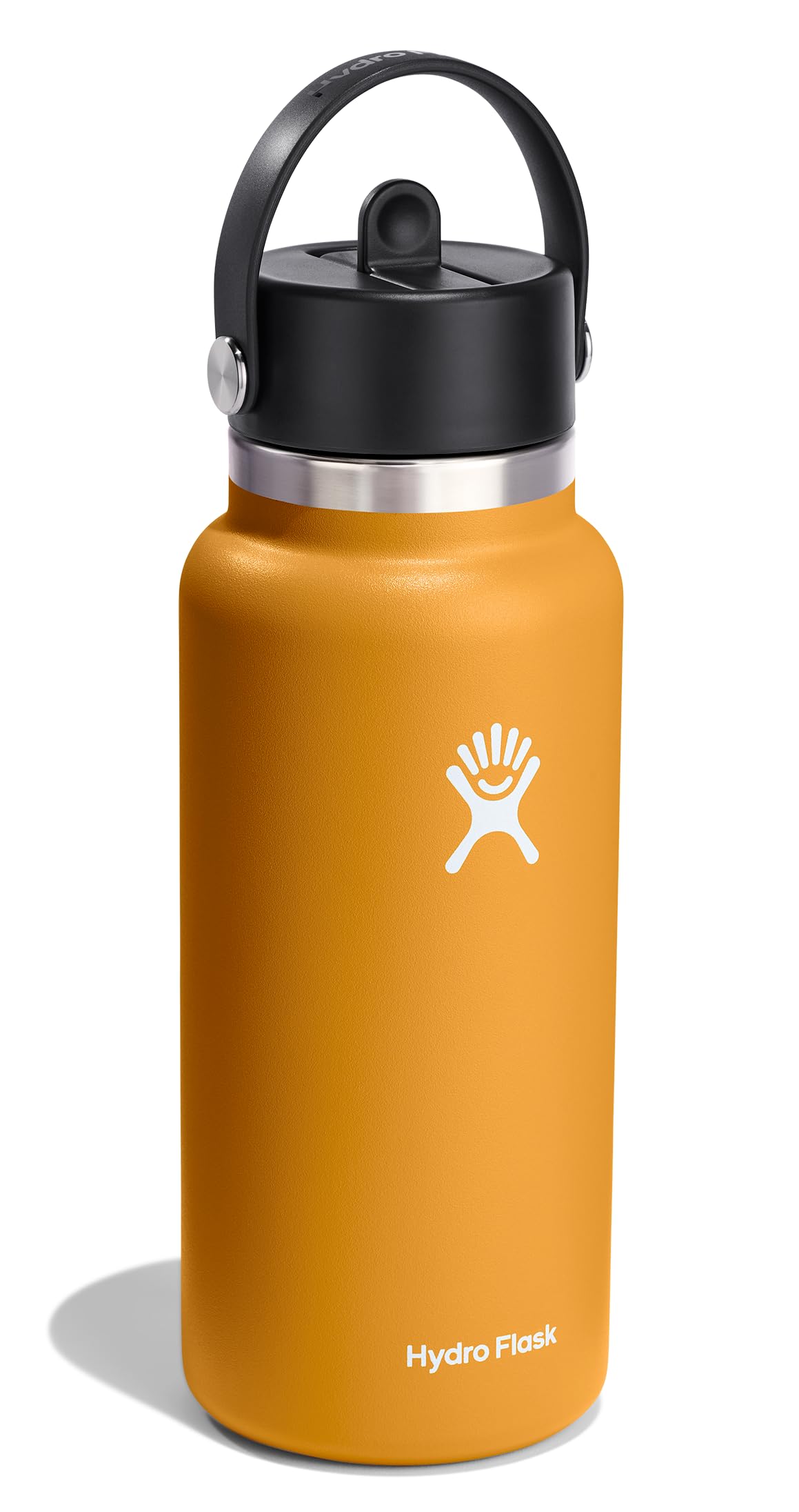 Hydro Flask flex straw cap close-up showing leakproof design