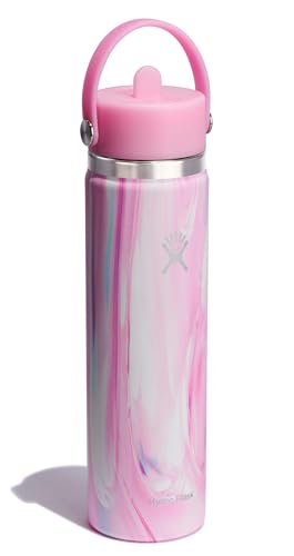 Hydro Flask flex straw cap demonstrates leakproof, on-the-go sipping design for busy days.