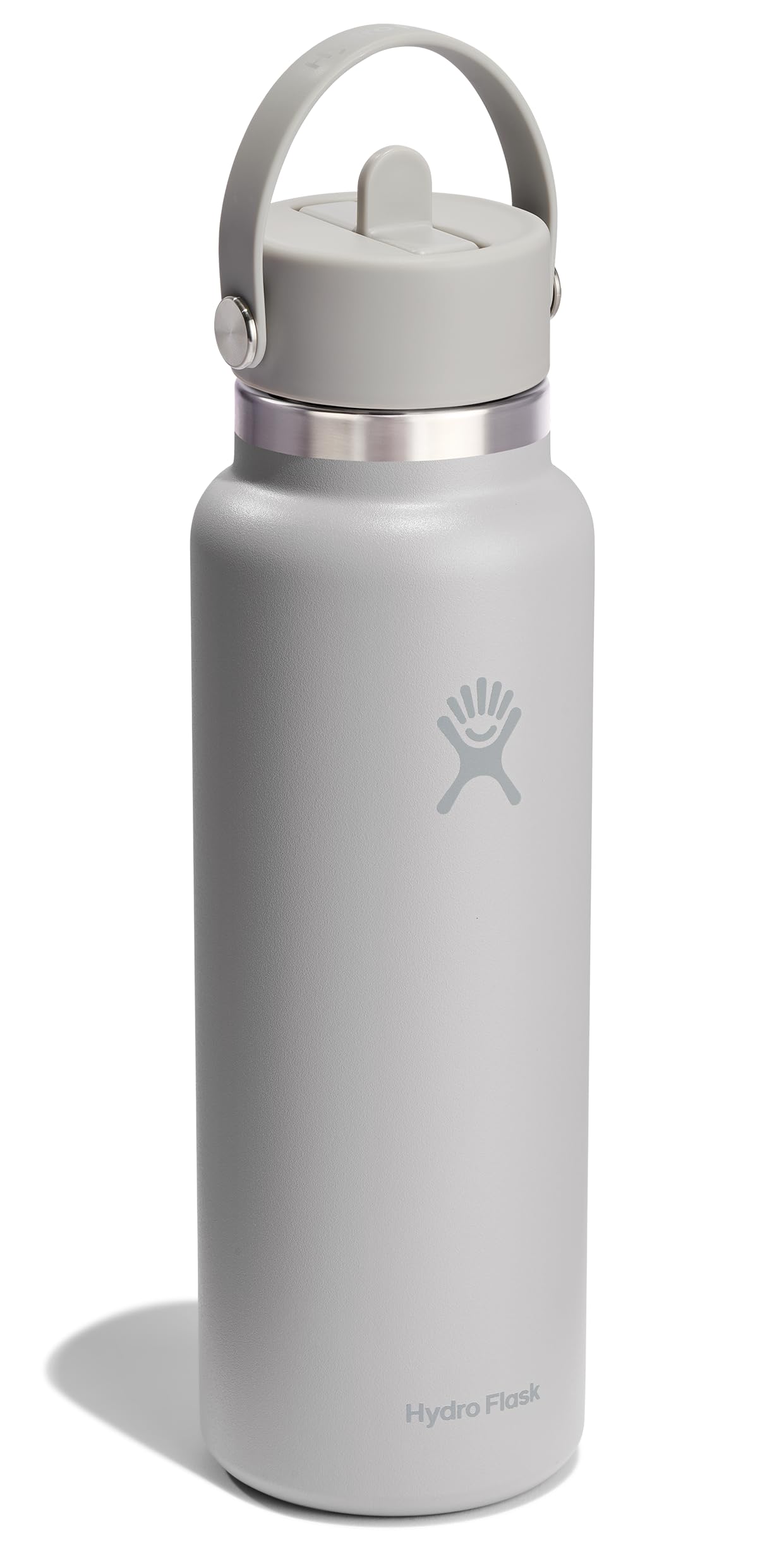 Flex Straw Cap on Hydro Flask for easy one handed sipping