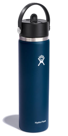 Hydro Flask Flex Straw Cap bottle, leakproof when closed for on-the-go hydration.