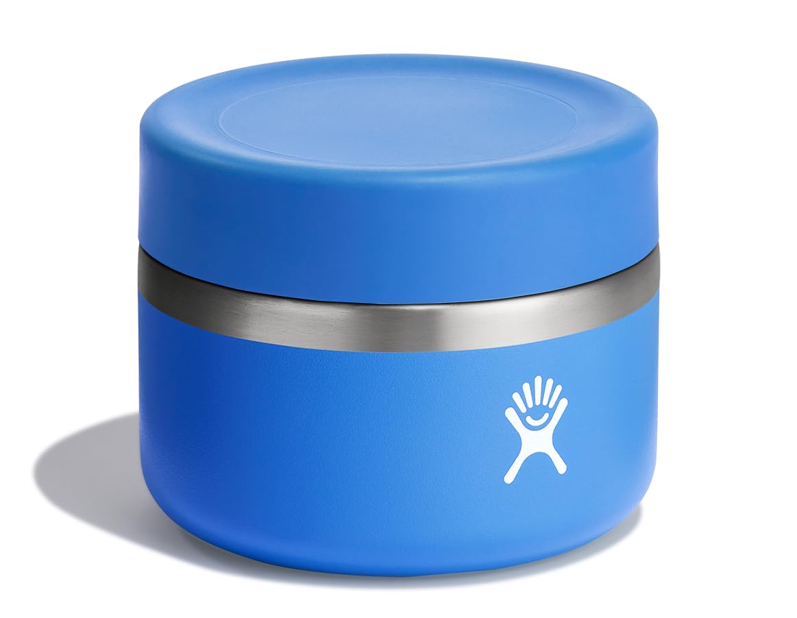 Hydro Flask Food Jar leakproof seal keeps snacks secure during transport.