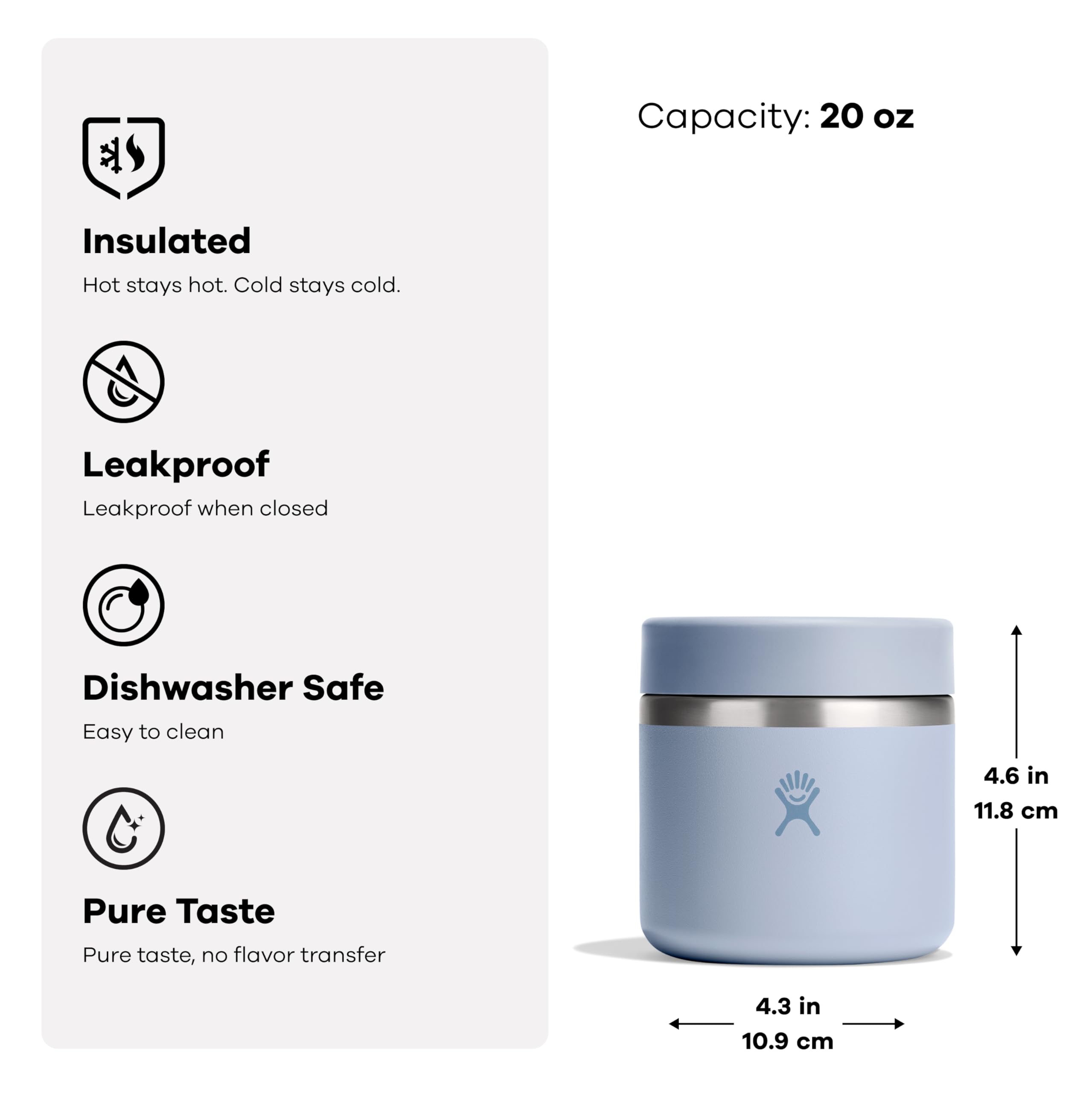 Hot and cold performance in the Hydro Flask Food Jar for soups and salads.