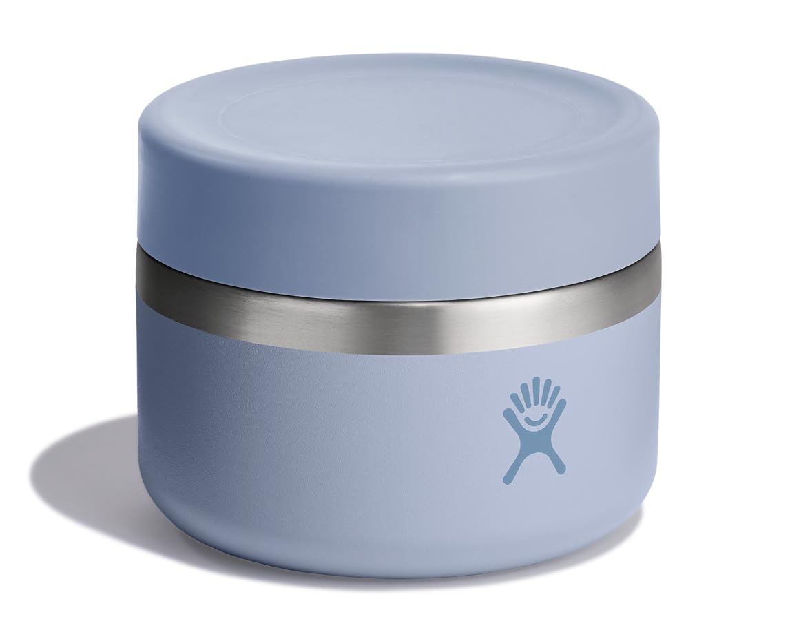 Hydro Flask Food Jar Surf Blue leakproof cap prevents spills on the go.