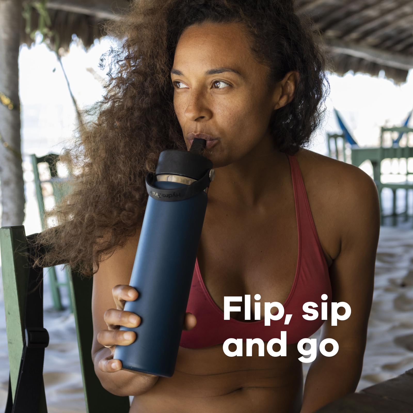 Hydro Flask wide-mouth makes ice and cleaning simple.