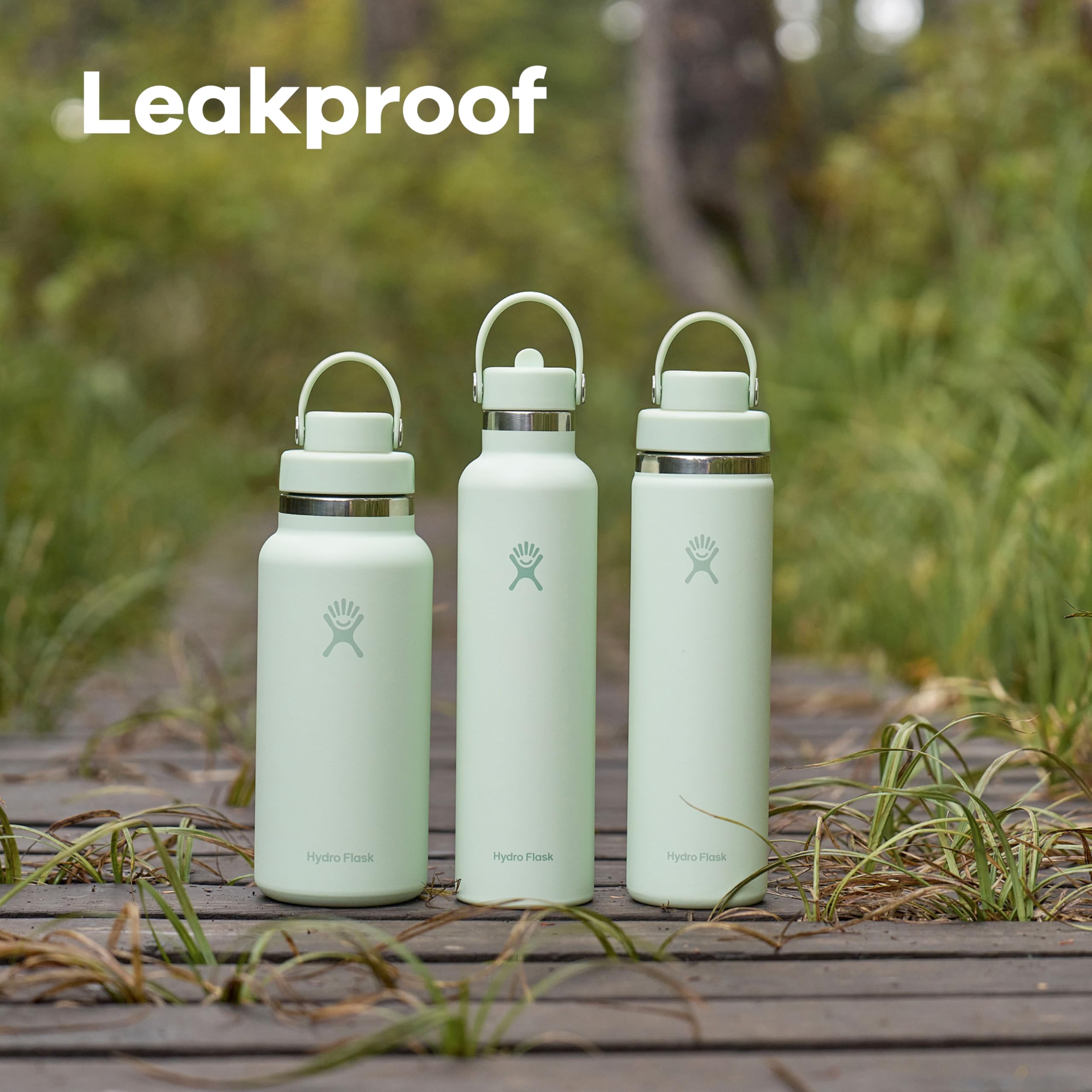 Hydro Flask Indigo 32oz leakproof cap closed during transport
