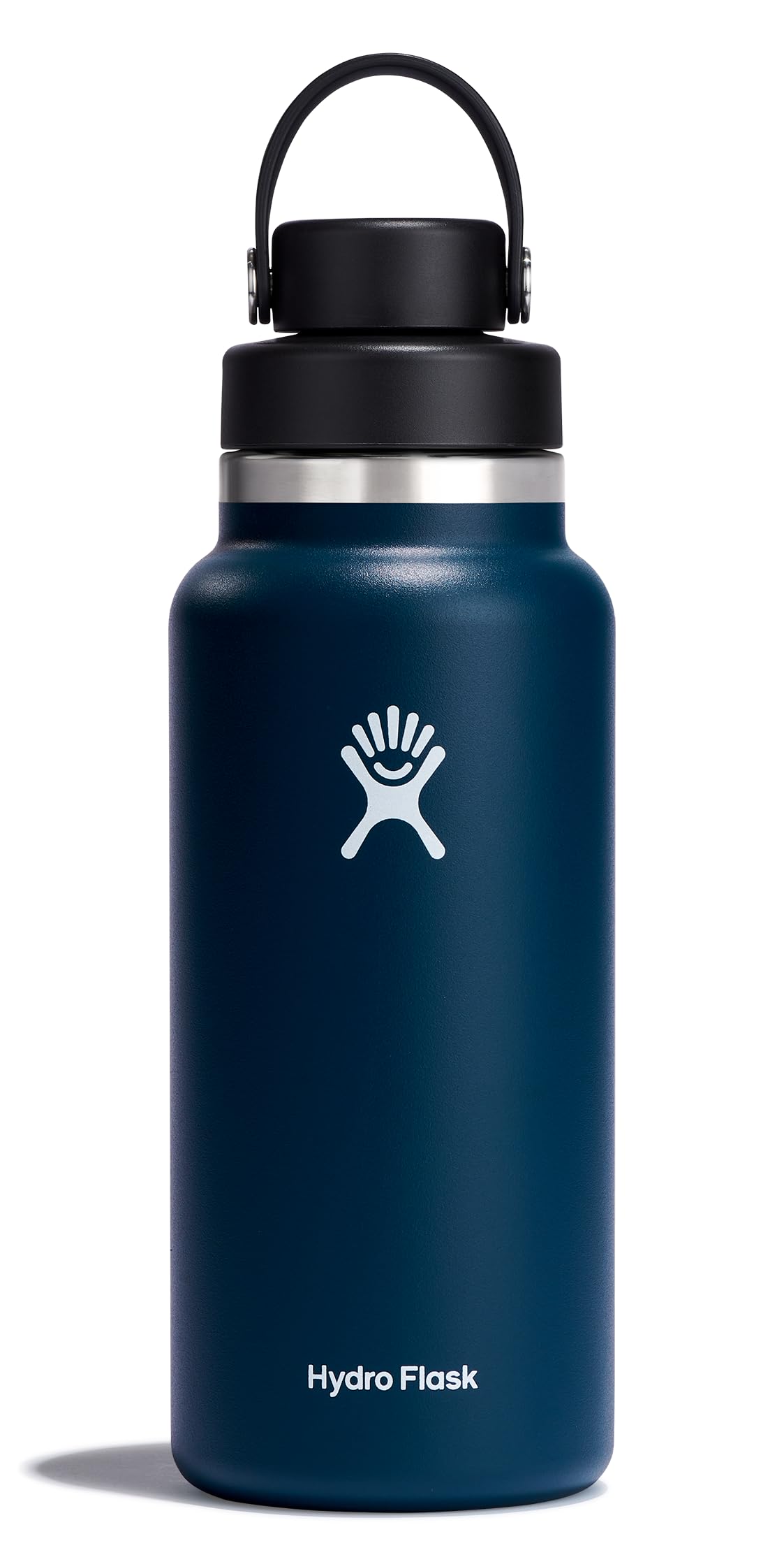 Hydro Flask 32oz Indigo wide-mouth bottle ready for on-the-go hydration