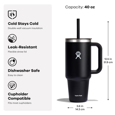 Insulated stainless steel keeps beverages cold for hours