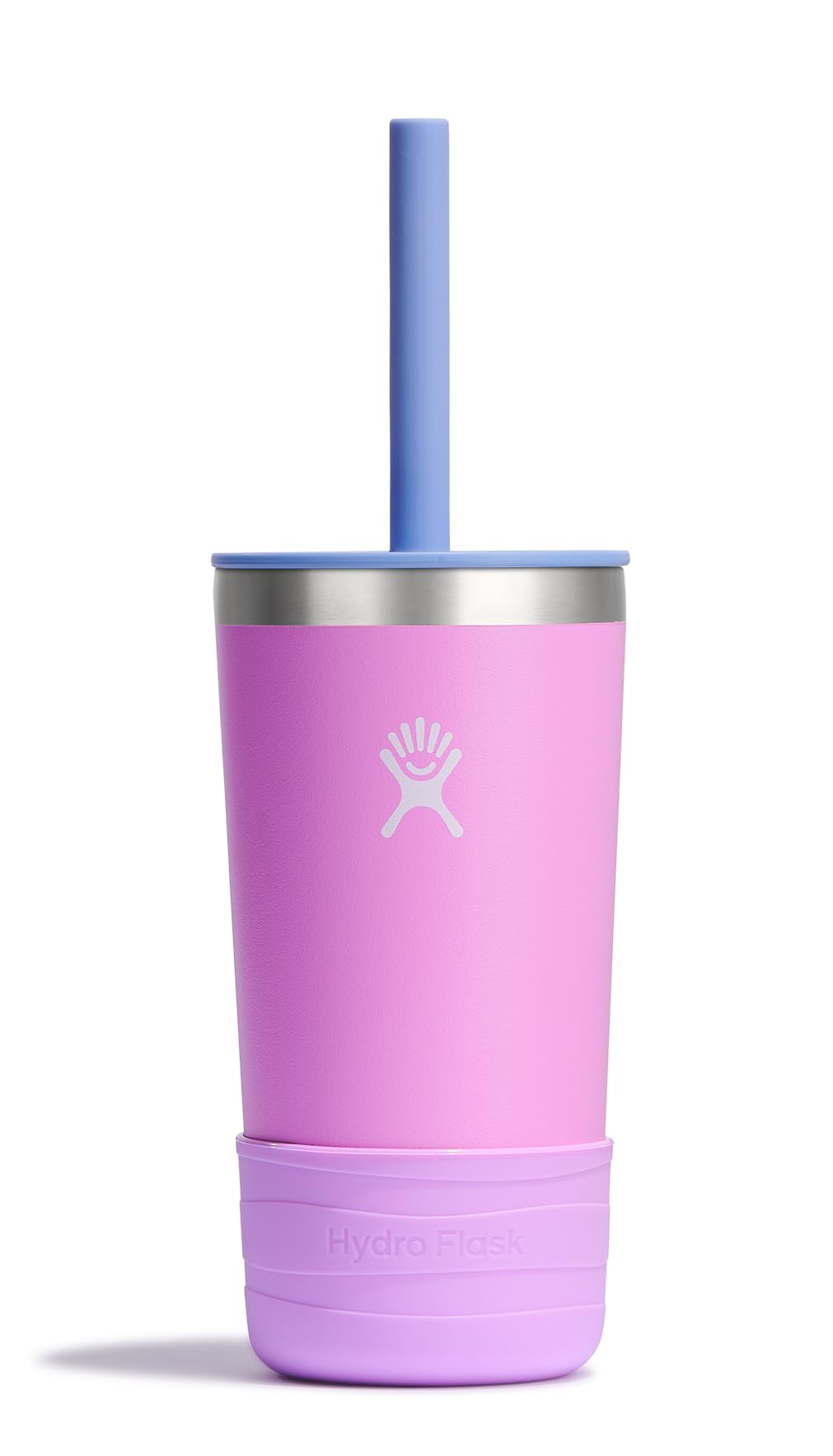 Hydro Flask Kids 12oz tumbler in Anemone, front view for classroom hydration.