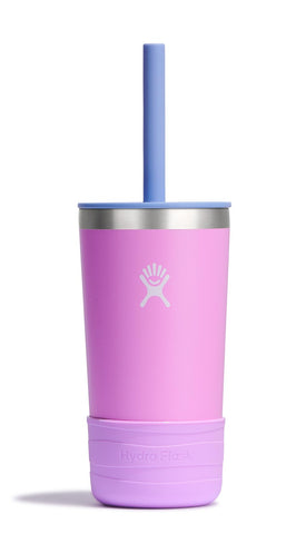 Hydro Flask Kids 12oz tumbler in Anemone, front view for classroom hydration.