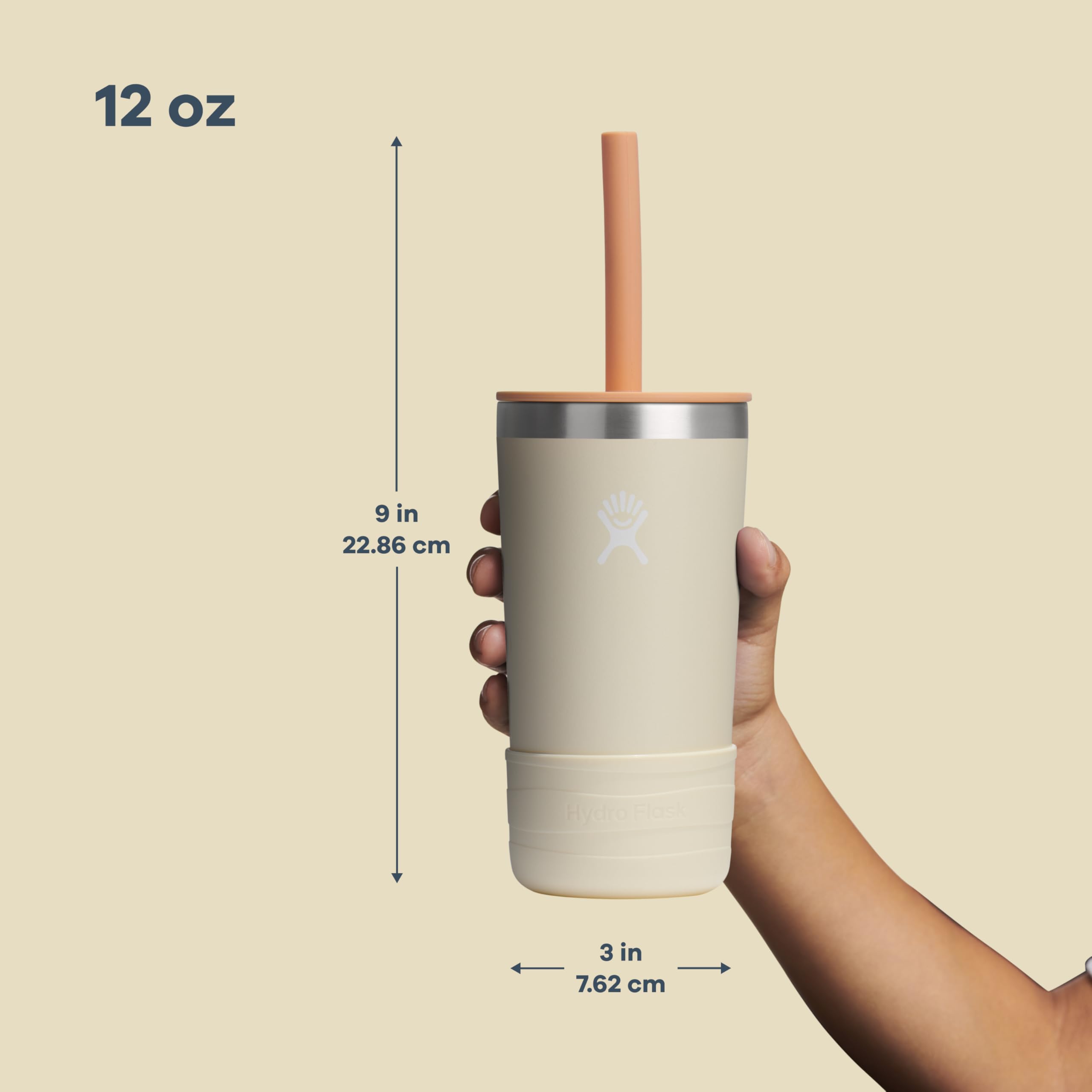 Hydro Flask tumbler fits most cupholders for easy transport.
