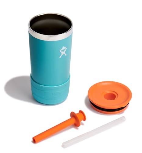 Hydro Flask Kids tumbler with boot protection keeps colors vibrant during active school days.