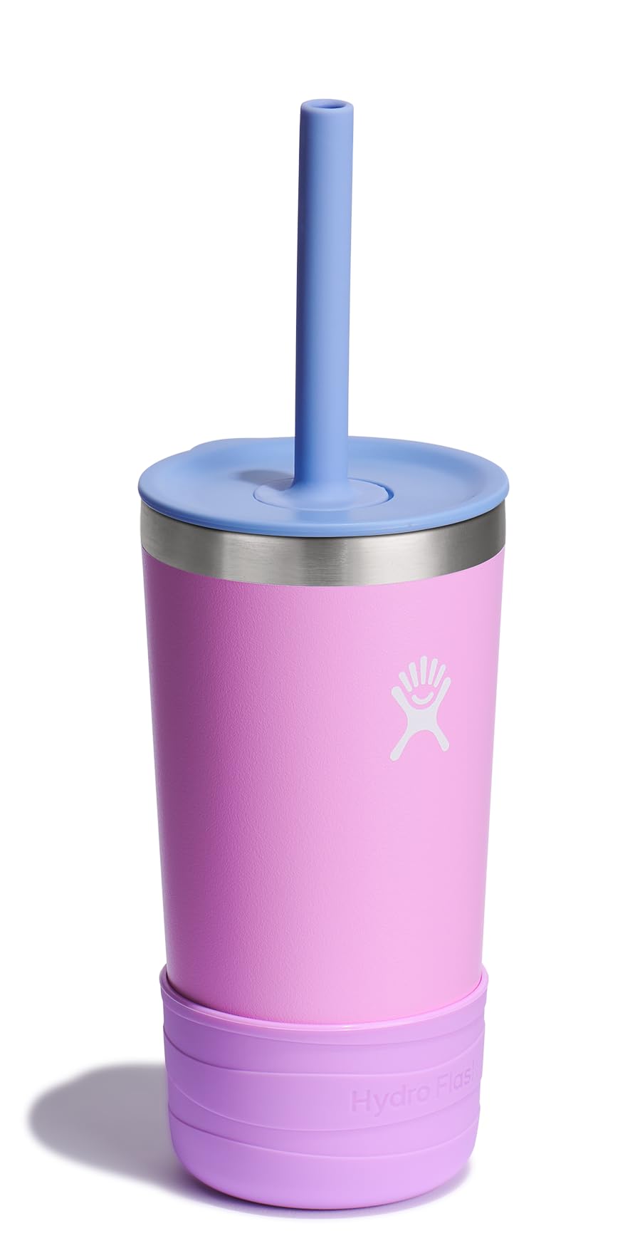 Hydro Flask Kids 12oz tumbler soft straw close-up for gentle sips.