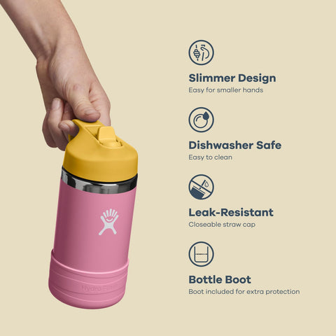Hydro Flask Kids bottle fits in school backpacks and lunch bags