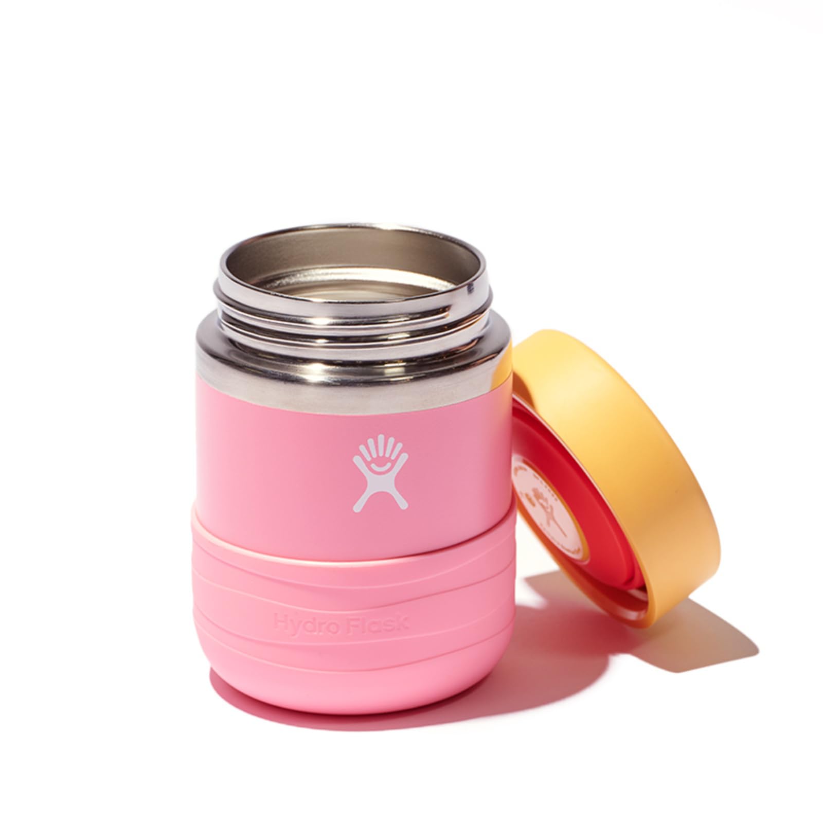 Hydro Flask koala gray food jar fits in a backpack pocket