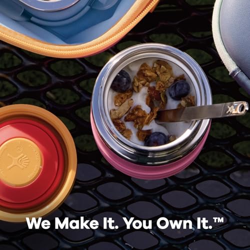 Hydro Flask koala gray food jar snack container in lunch setup