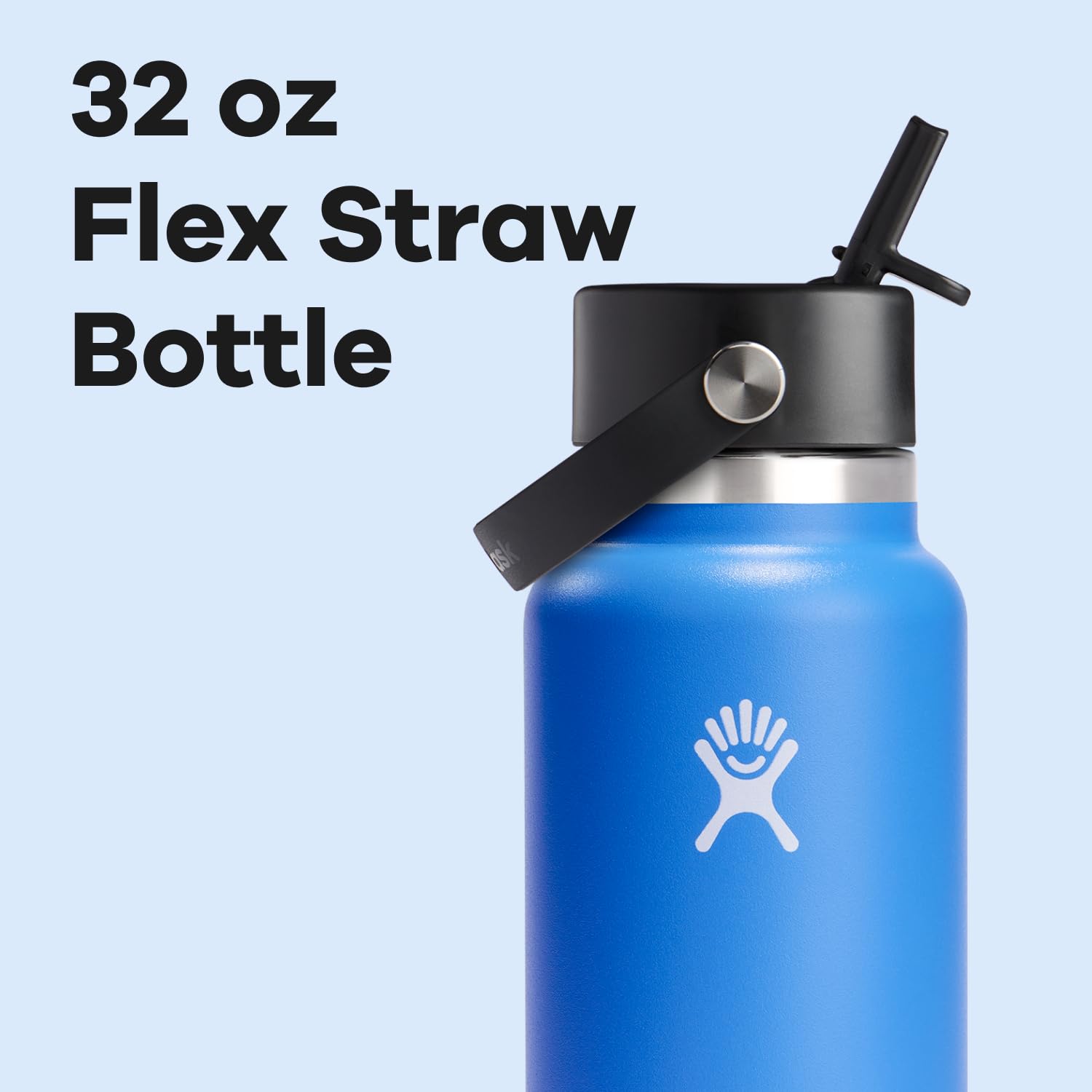 Hydro Flask closed flex straw cap highlights leakproof travel companion