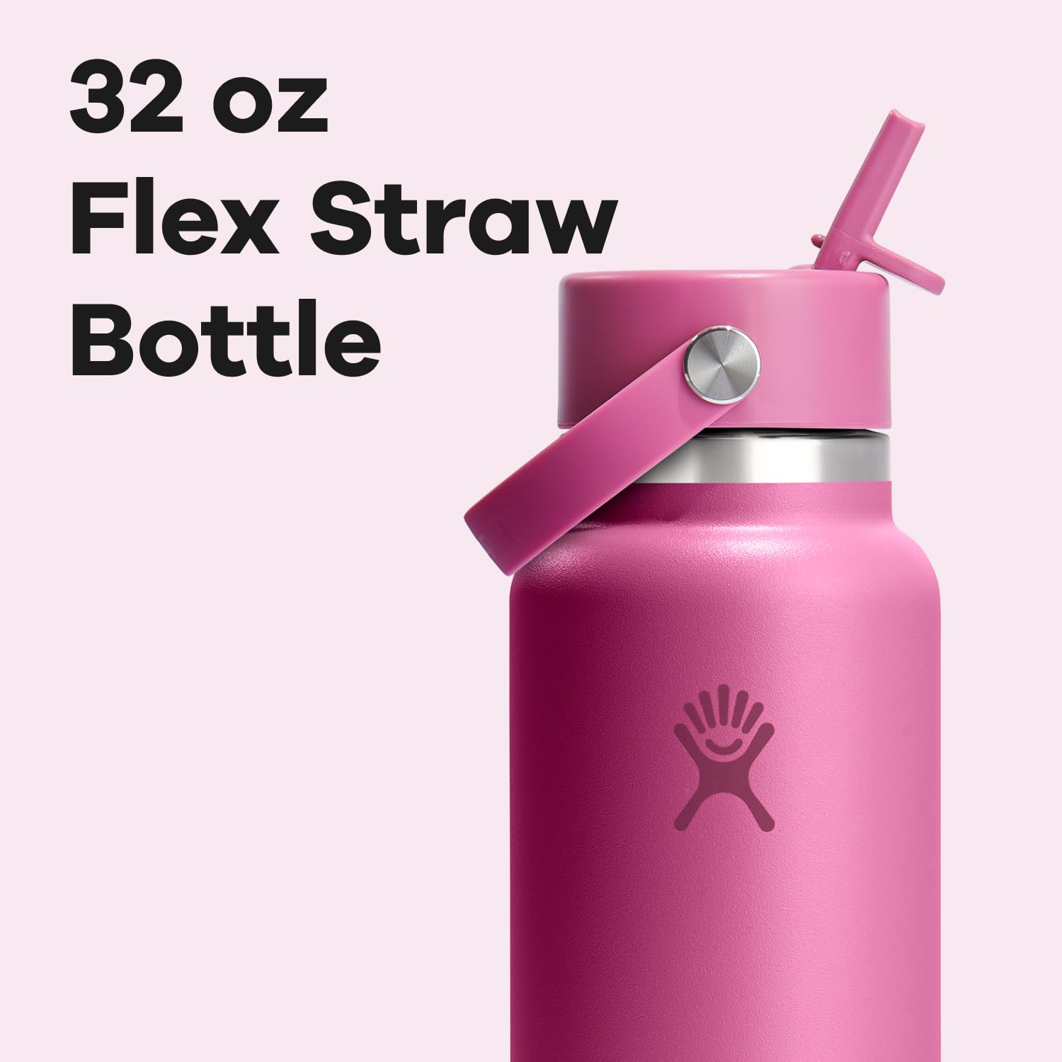 Leakproof closed Flex Straw Cap secures hydration for travel.