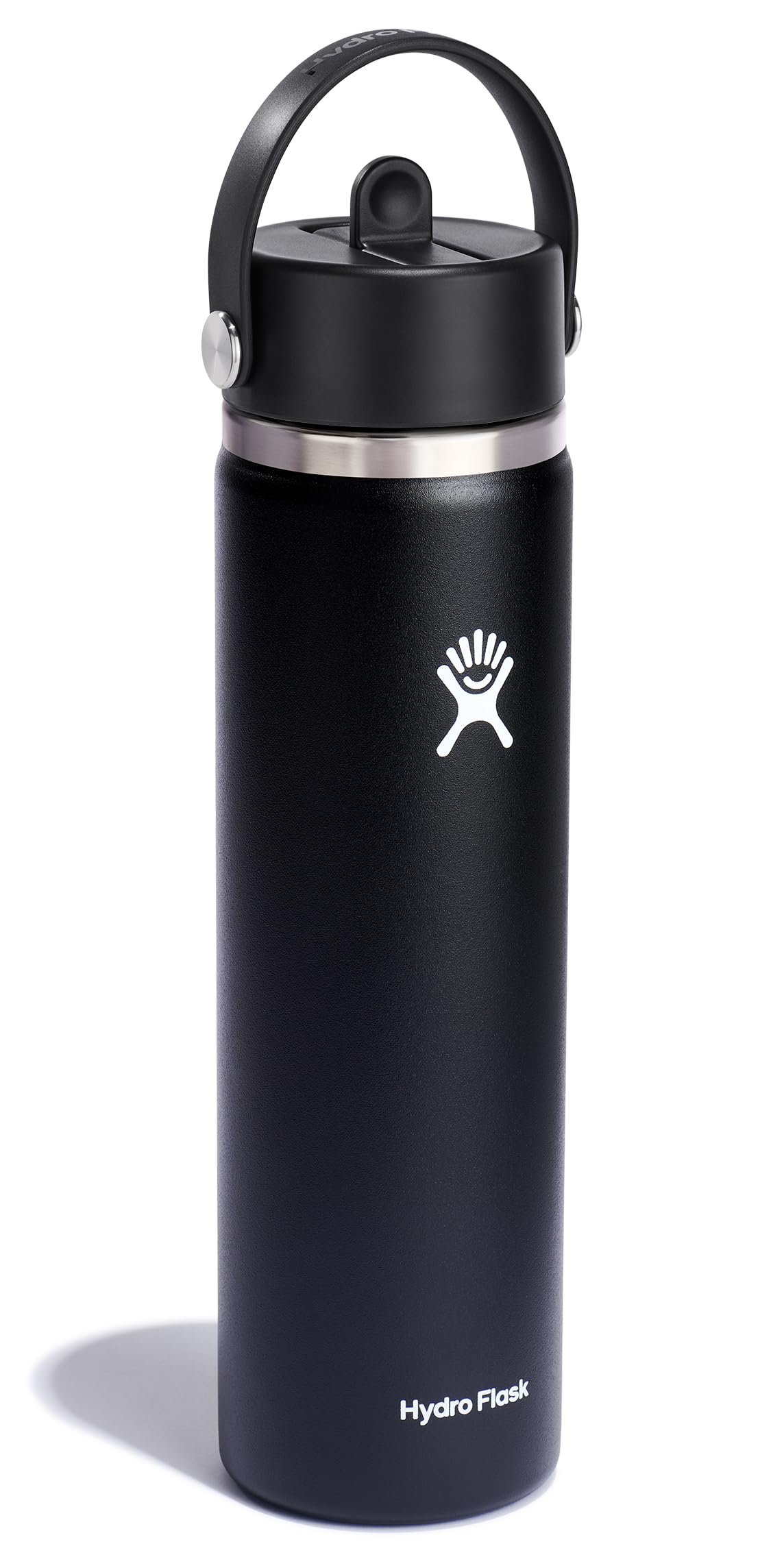 Hydro Flask leakproof flex straw cap keeps contents secure during travel.