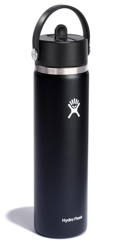 Hydro Flask leakproof flex straw cap keeps contents secure during travel.