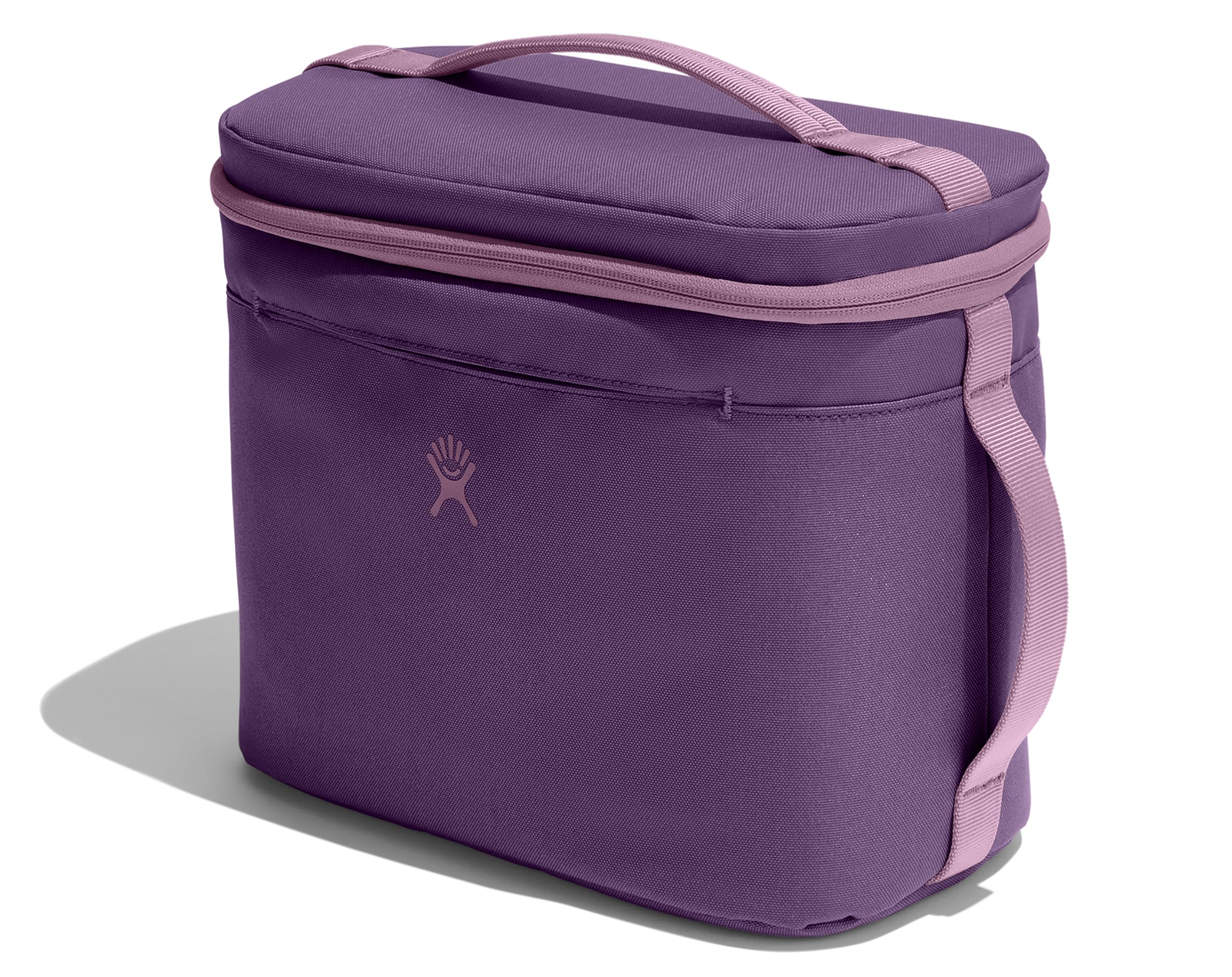 Hydro Flask Lunch Bag Beach Plum Purple with top-opening design for quick loading and cleaning.