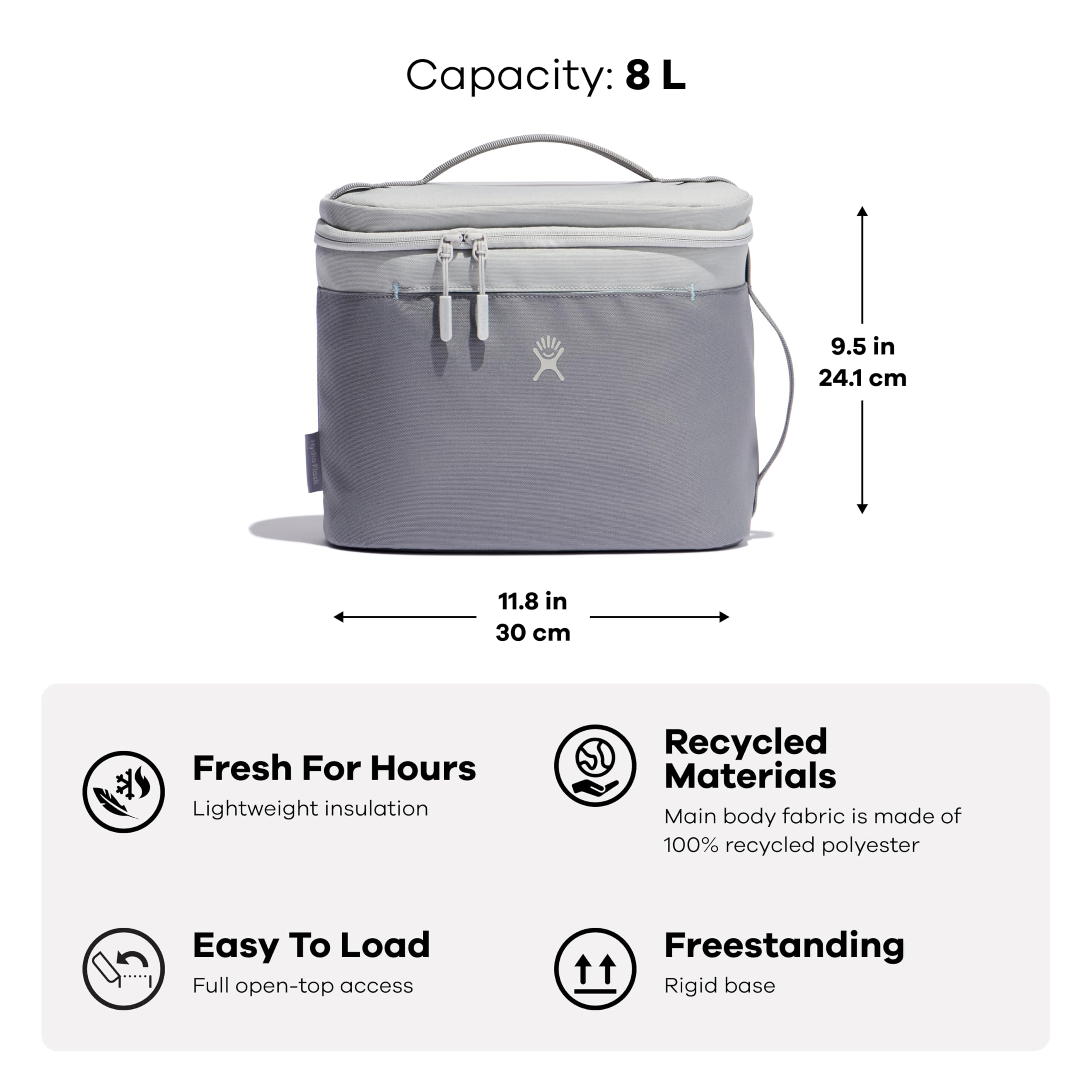 Exterior pocket of Hydro Flask Lunch Bag for quick access