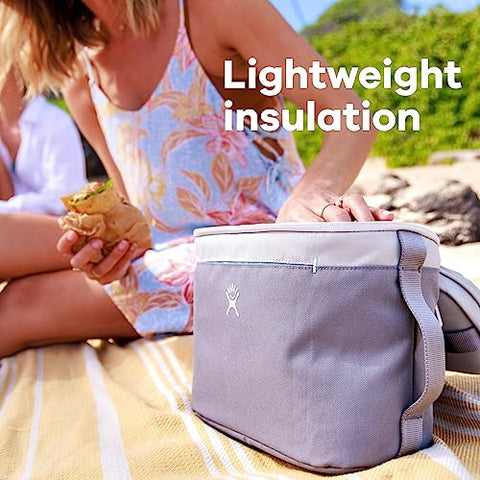 Durable, water-resistant exterior of Hydro Flask Lunch Bag