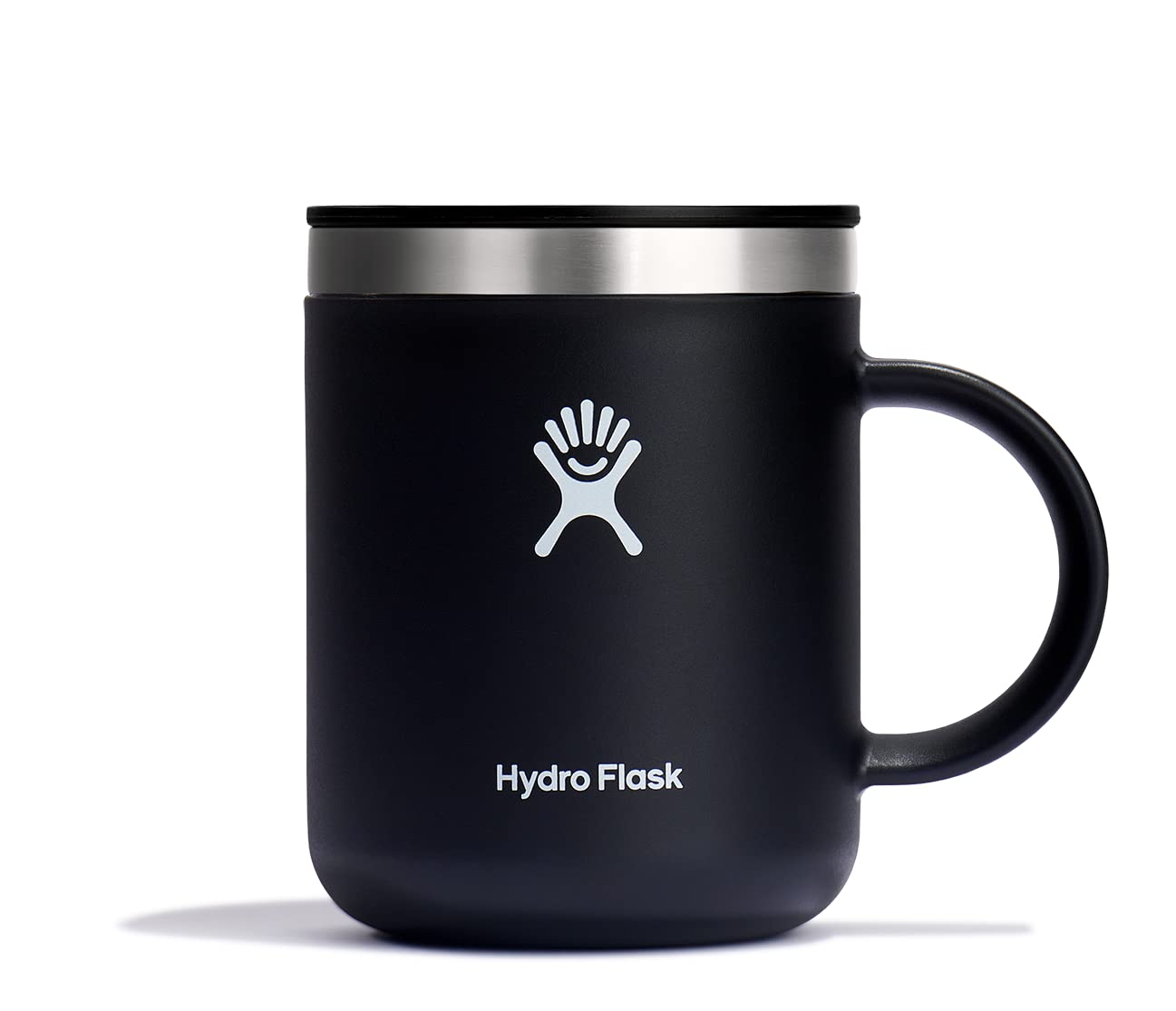 Hydro Flask mug with closeable lid for spill-free sipping on the go.