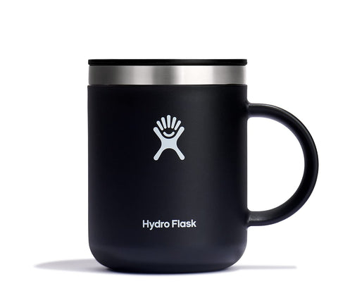 Hydro Flask mug with closeable lid for spill-free sipping on the go.