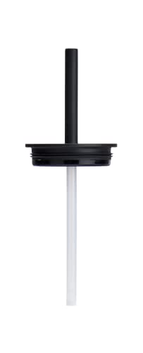 Close-up of Hydro Flask press-in straw lid with flexible straw and durable seal