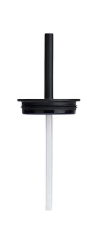 Close-up of Hydro Flask press-in straw lid with flexible straw and durable seal